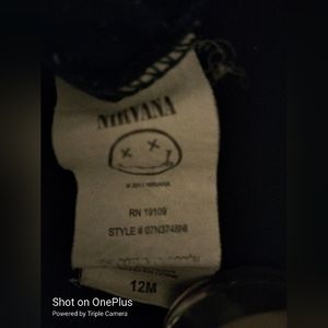 Vintage Authentic Nirvana jumper onesie 12 months